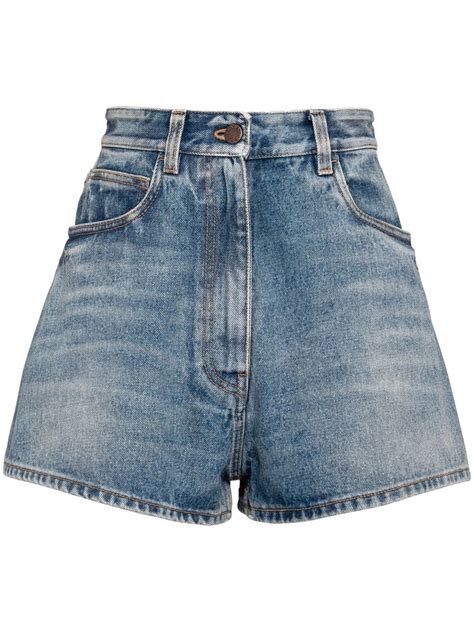 prada denim shorts men|prada raincoat men's.